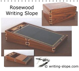 Custom Rosewood Writing Slope