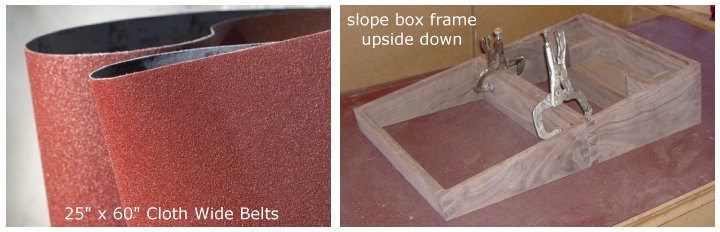 Using a sanding table to level out inside box framework