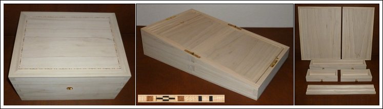 Poplar Writing Slope with Inlay